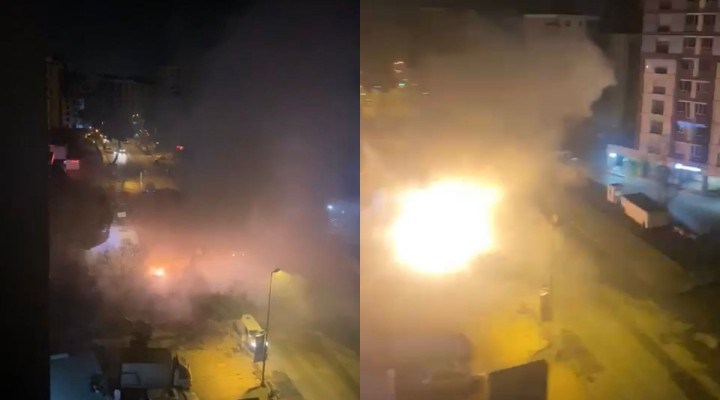 Kadıköy'de yer altı kablolarında patlama