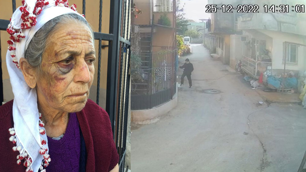 Adana'da şoke eden olay: Kanser hastası yaşlı kadını dakikalarca dövdü
