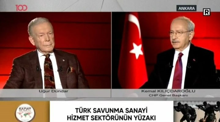 Kılıçdaroğlu'nun katıldığı yayında SADAT reklamı