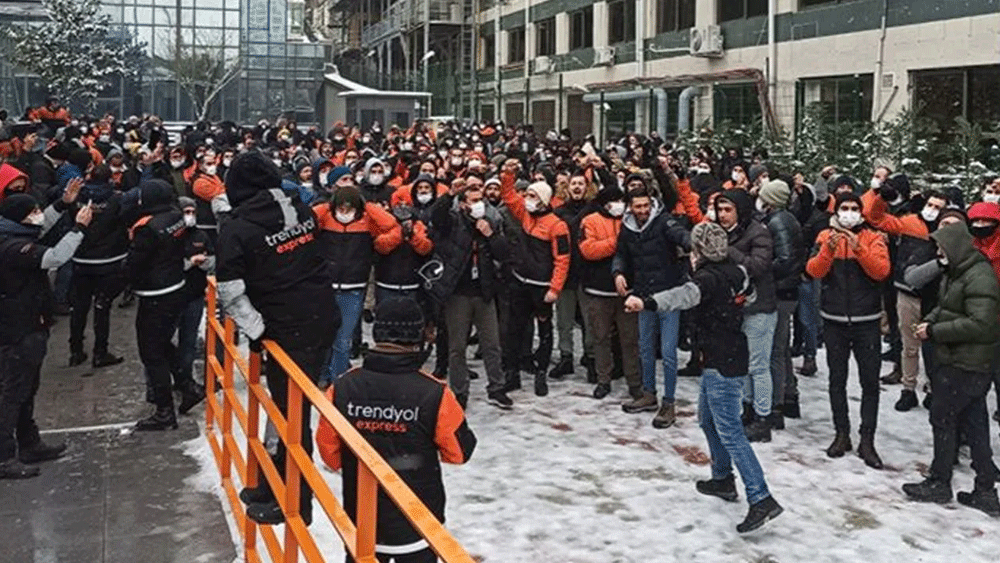 Trendyol motokuryeleri Salı günü çalışmayacaklarını duyurdu