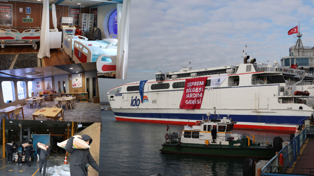 İBB 2 feribotu 'Afet Gemisi'ne dönüştürdü!