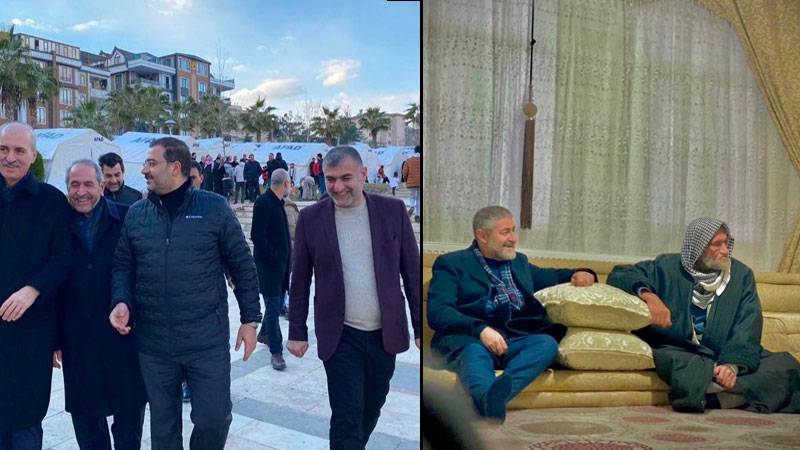 Tanal paylaştı! AKP’li isimlerden depremzede ziyaretinde kahkaha tufanı