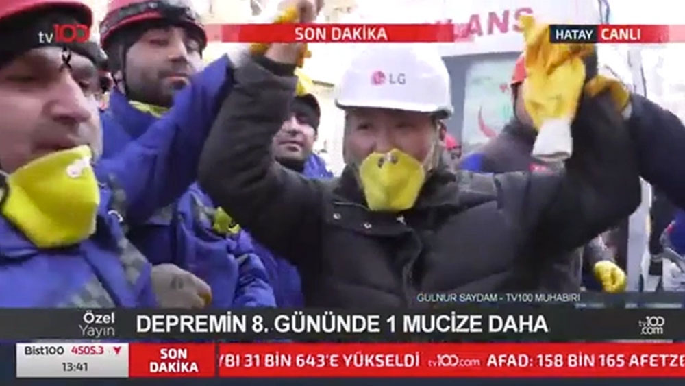 tv100 canlı yayında mucize kurtuluşa tanıklık etti: O anlar anbean görüntülendi!