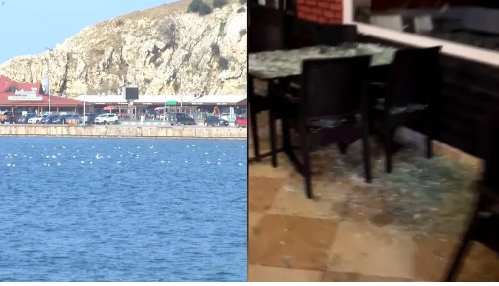 Şile’de sahile vuran mayın patladı