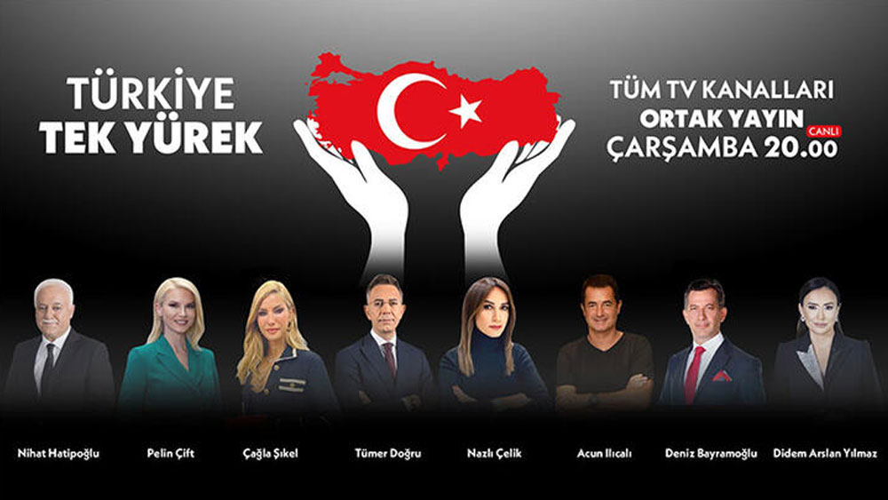 Türk televizyon kanalları bu akşam 'tek yürek' oluyor!
