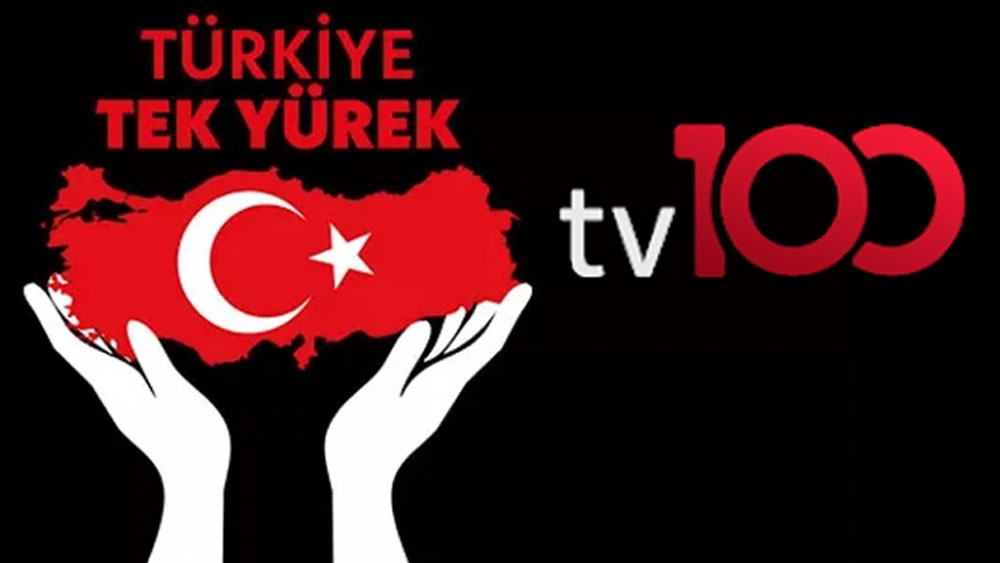 'Türkiye Tek Yürek' ortak yayınını kesintisiz yapan tek kanal tv100 oldu!