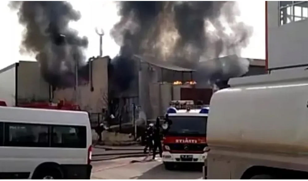 Ankara'da kimyasal madde üreten fabrikada yangın