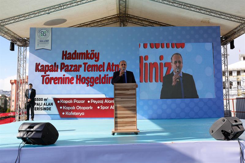 Hadımköy’de kapalı pazar alanı çalışması