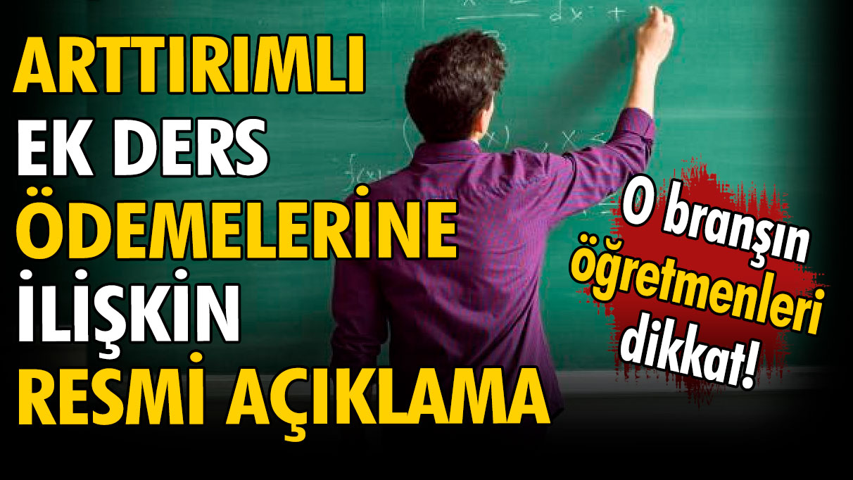 O branşın öğretmenleri dikkat! Eğitim Sen'den resmi yazı geldi