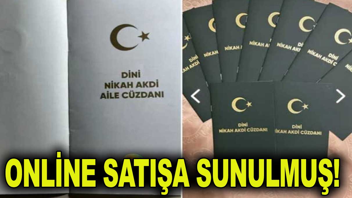Online  satış sitelerinde ‘İmam Nikahı Cüzdanı’ satışı