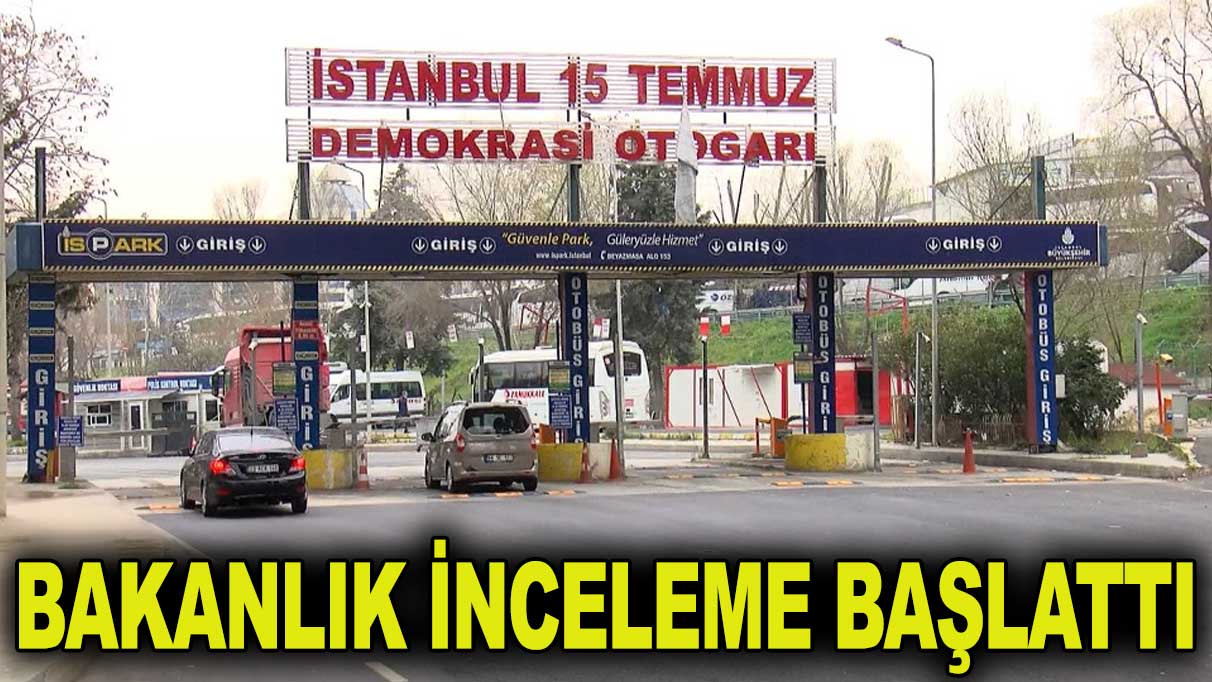 İstanbul otogarında çatlak incelemesi