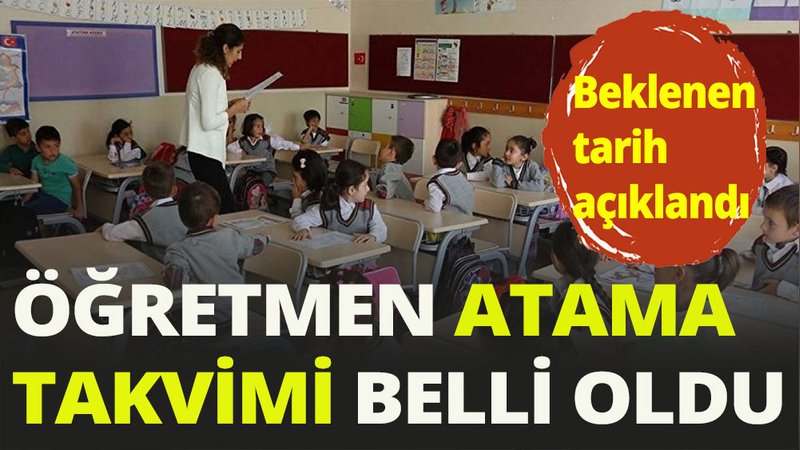 45 bin öğretmen atamasının takvimi belli oldu