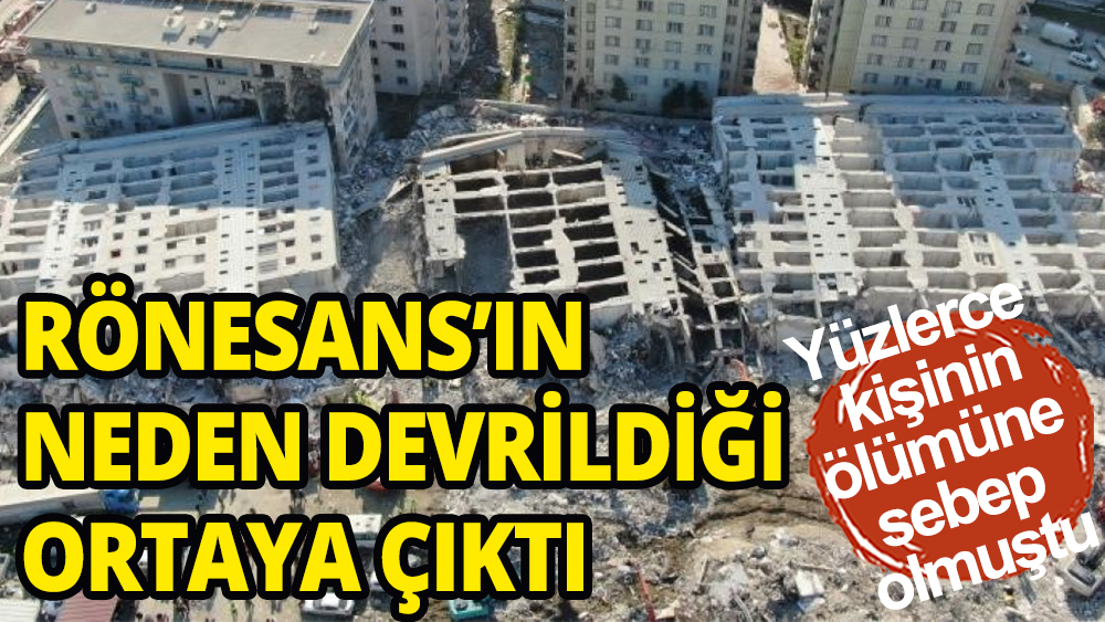 Hatay Rönesans Rezidansın neden arkaya devrildiği ortaya çıktı