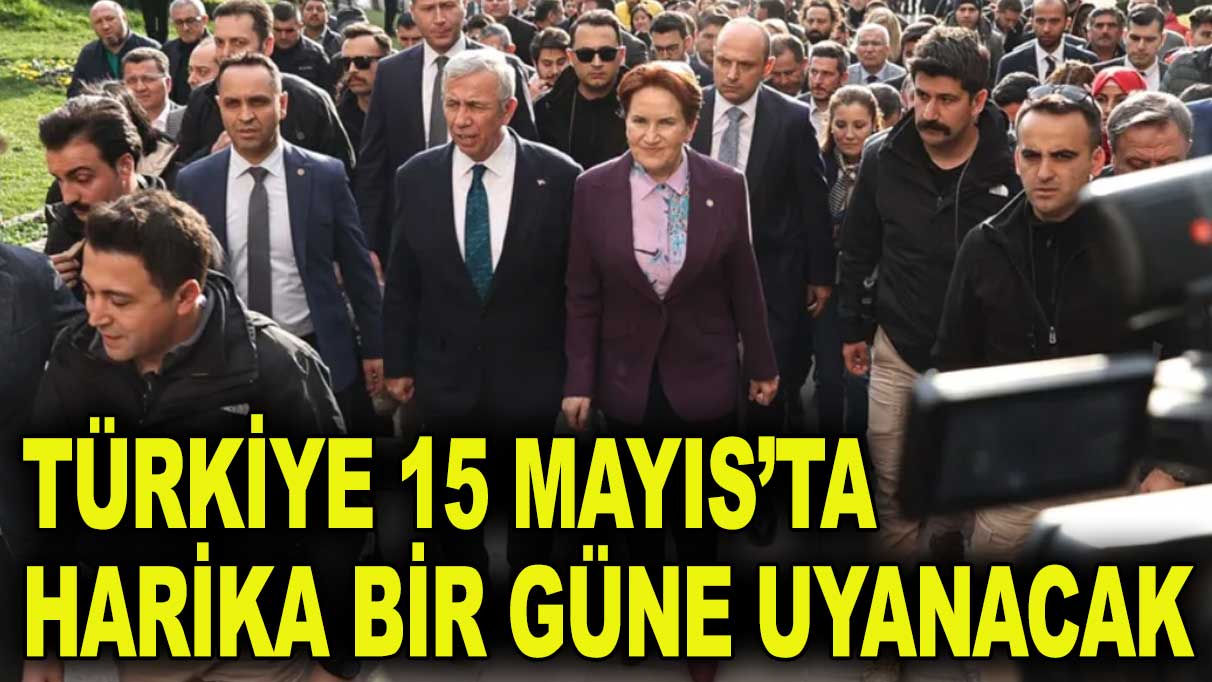Akşener: Türkiye 15 Mayıs’ta harika bir güne uyanacak