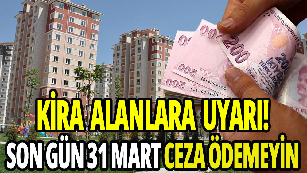 Gelir vergisi ödemesinde son gün 31 Mart