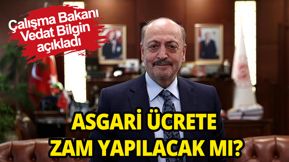 Vedat Bilgin'den asgari ücrete zam açıklaması