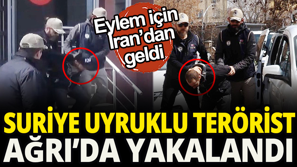 Suriyeli terörist Ağrı'da yakalandı