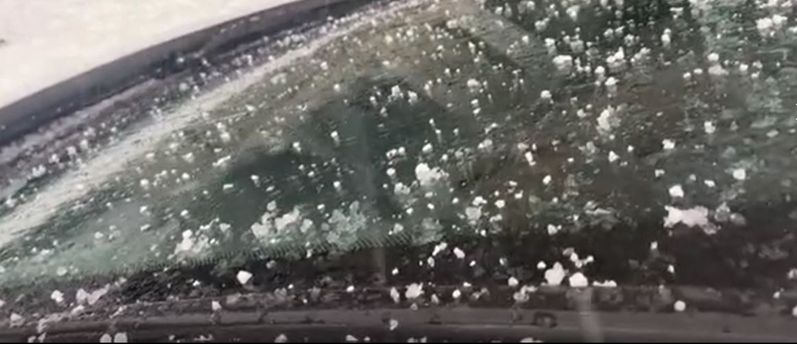 Beylikdüzü’nde dolu yağışı