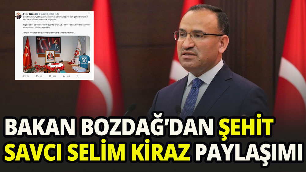 Adalet Bakanı'ndan şehit savcı Kiraz paylaşımı