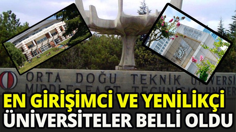 En girişimci ve yenilikçi üniversiteler belli oldu