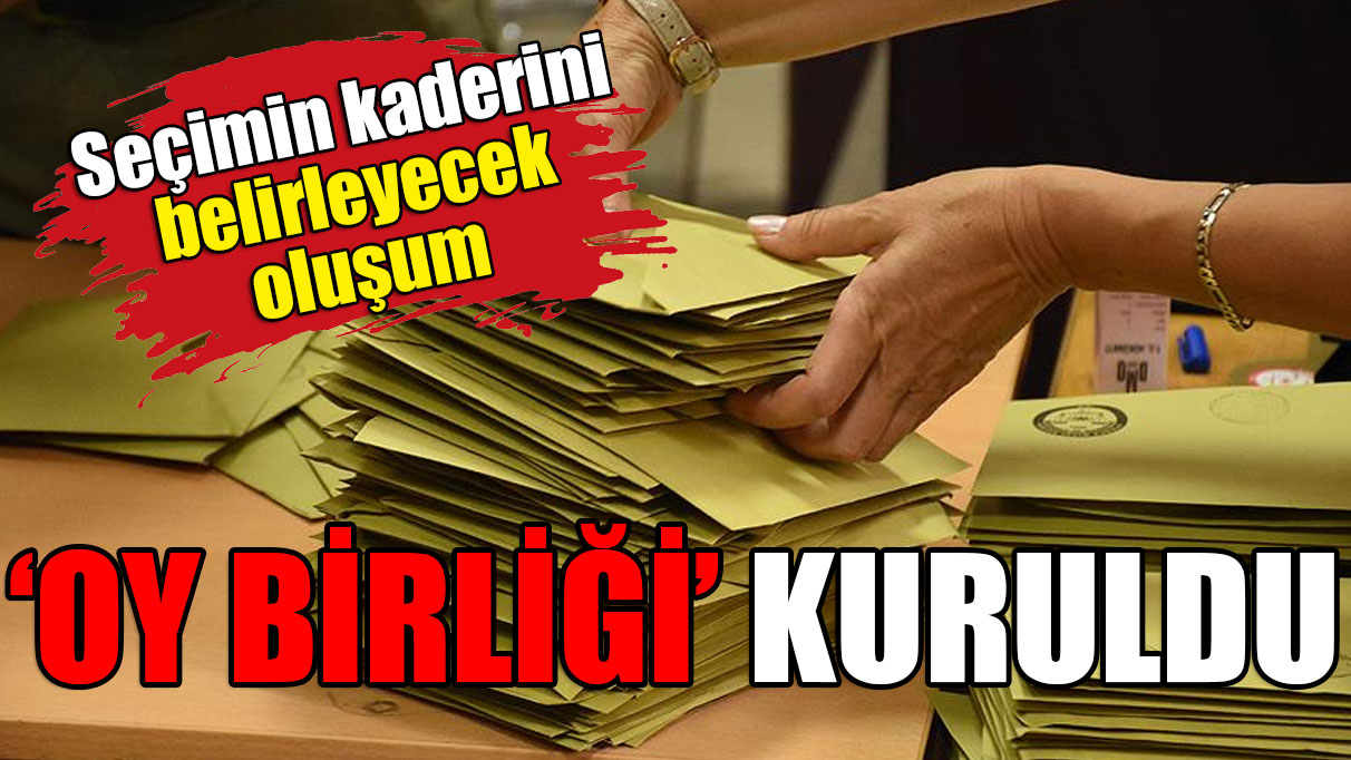 14 Mayıs seçimlerinin kaderini belirleyecek oluşum: Oy Birliği kuruldu