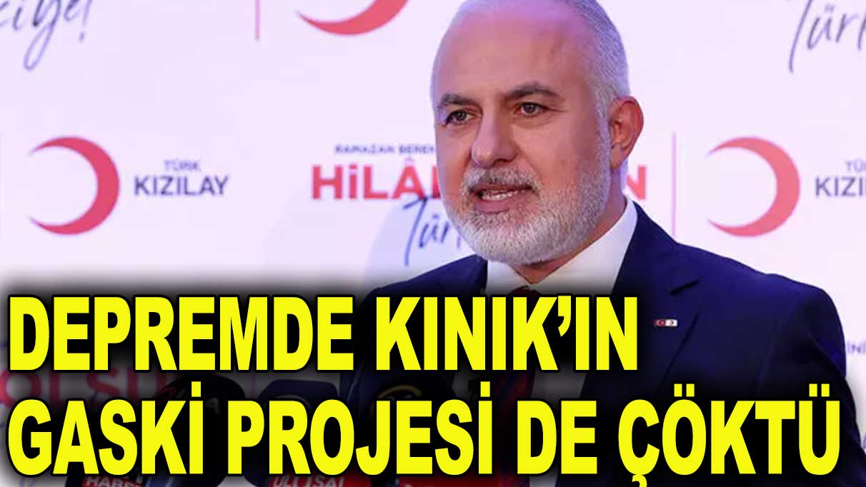 Çöken GASKİ projesini Kınık'ın yöneticisi olduğu şirket yapmış