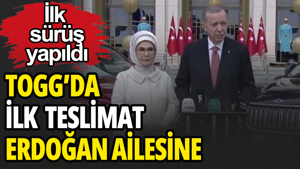 Cumhurbaşkanı Erdoğan ilk TOGG'U teslim aldı