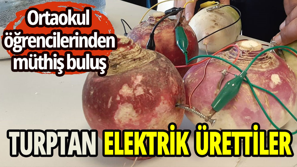 Ortaokul öğrencileri turptan bakın ne üretti