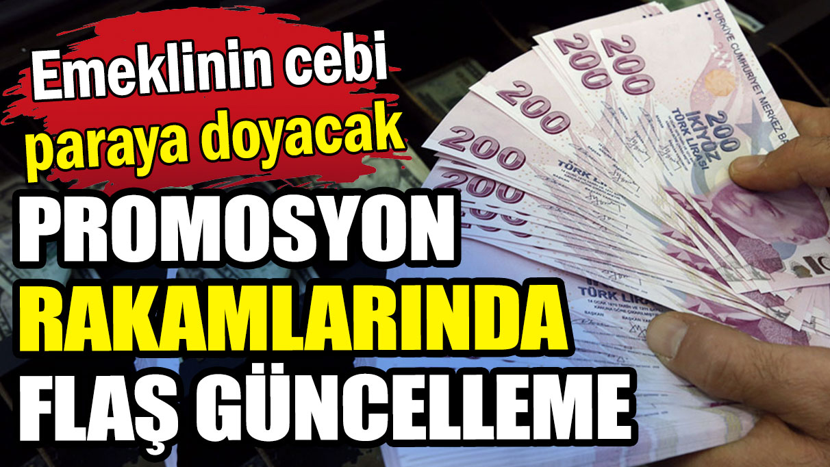 Milyonlarca emekliyi sevindirecek gelişme: Promosyon rakamları güncellendi!