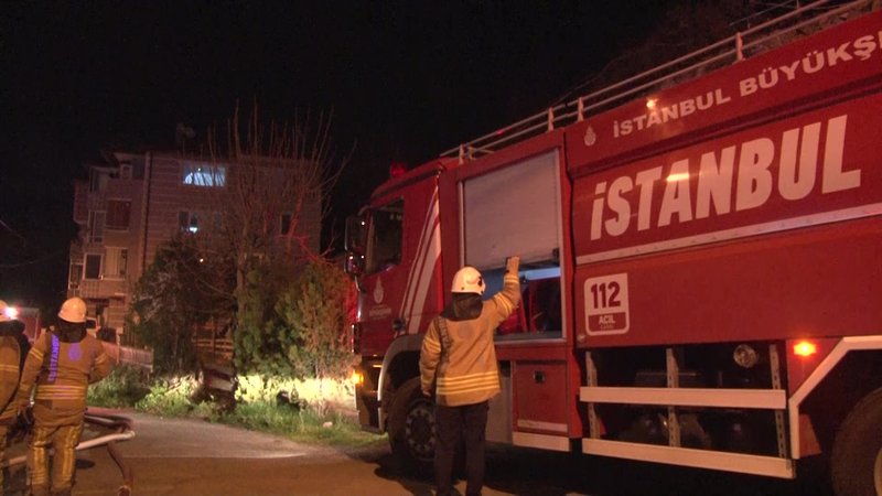 Beykoz'da korkutan yangın!
