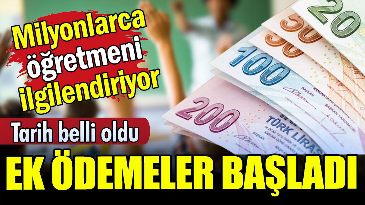 Öğretmenler dikkat: Nisan ayı ek ödemelerine zam!