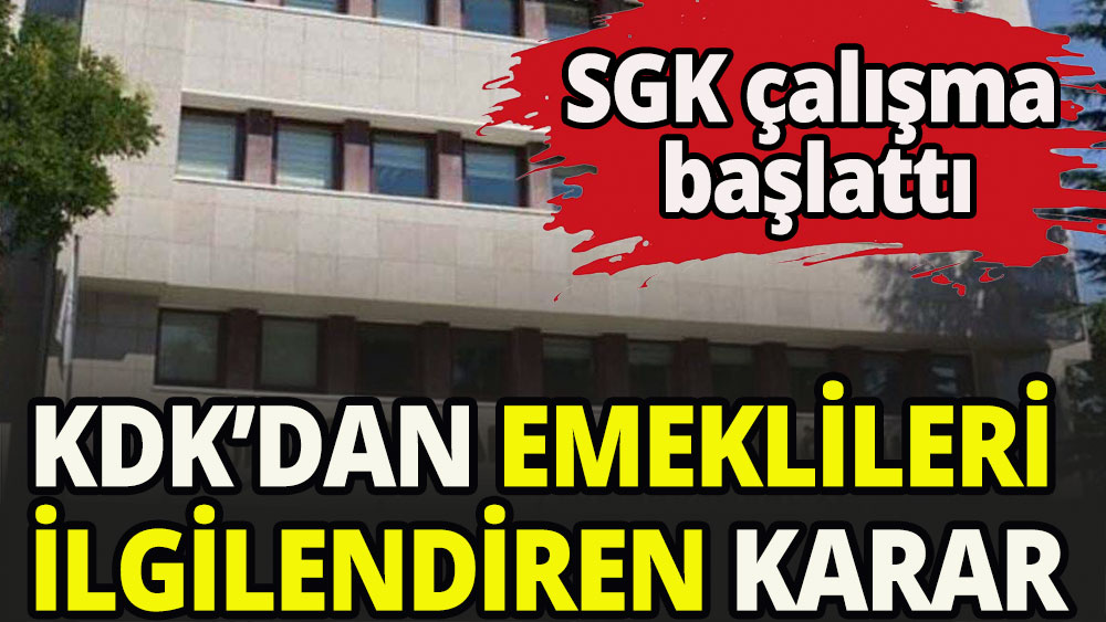 Bu karar tüm emeklileri ilgilendiriyor