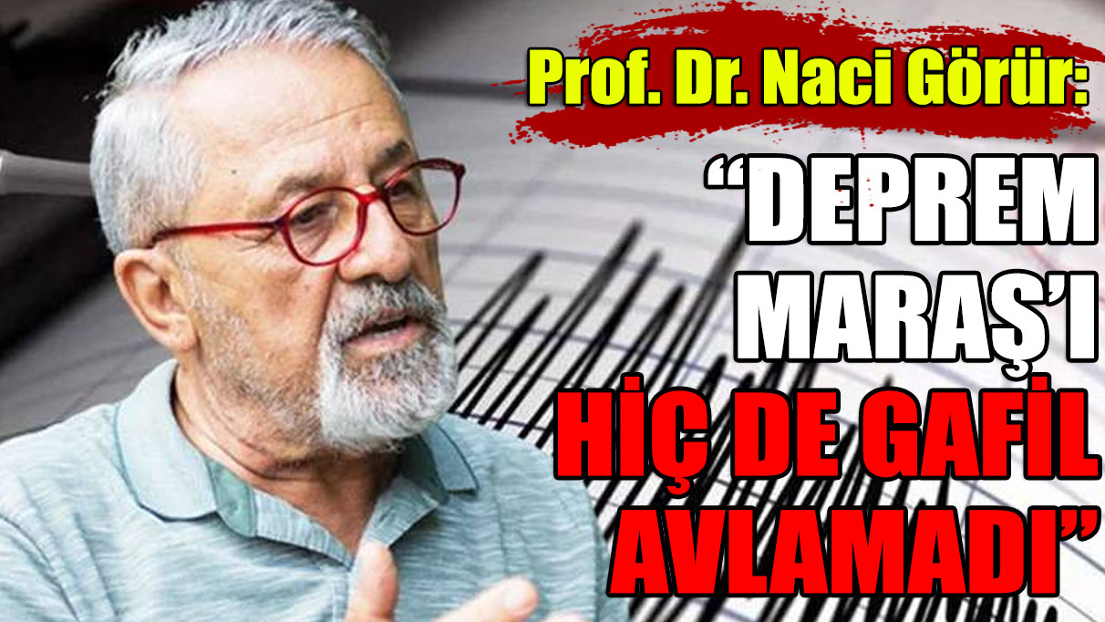 Prof. Dr. Naci Görür: Can güvenliğimizi istiyoruz