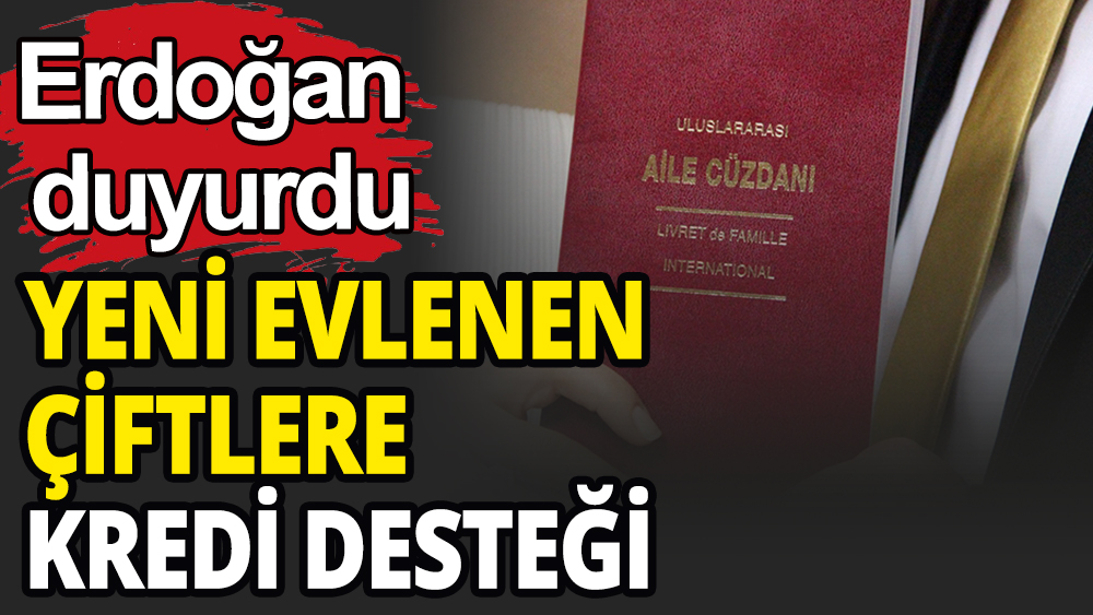 Yeni evlenen çiftlere faizsiz kredi desteği