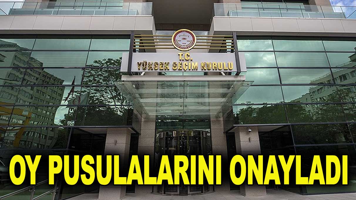 YSK oy pusulasını onayladı