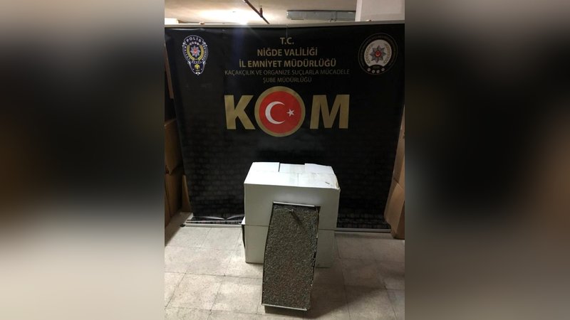 Gümrük kaçağı 44 Bin Adet Dolu Makaron'a gel kondu