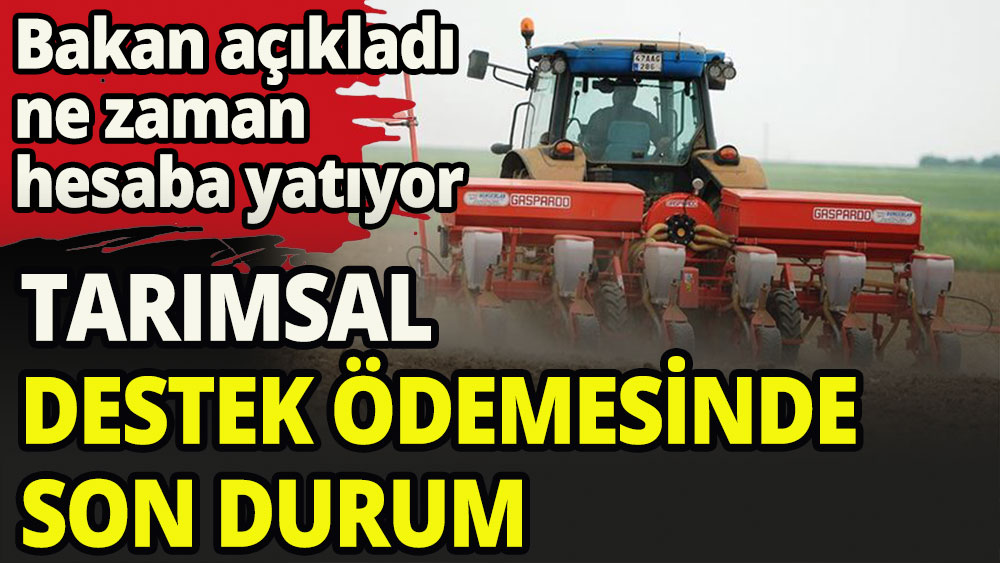 Tarımsal destek ödemeleri bugün hesapta