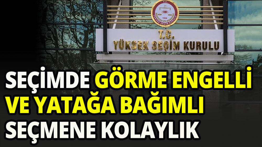 Görme engelliler için oy kullanma şablonu