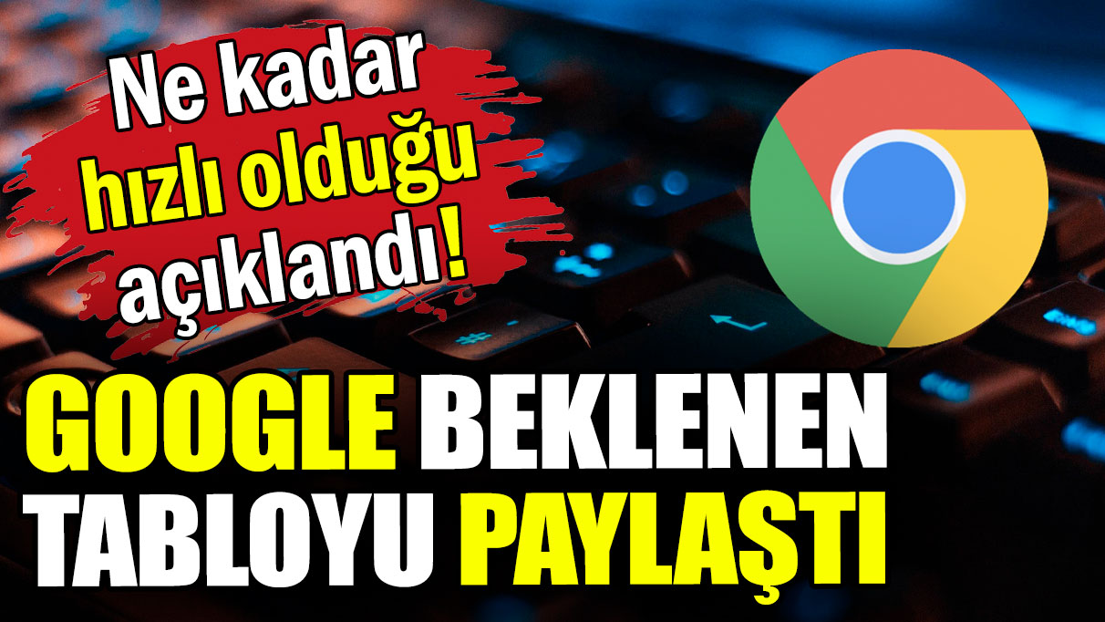 Heyecanla bekleniyordu: Google o tabloyu paylaştı!