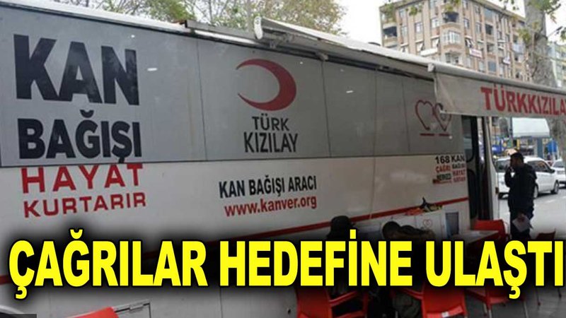 Kızılay’da çağrılar etkisini gösterdi