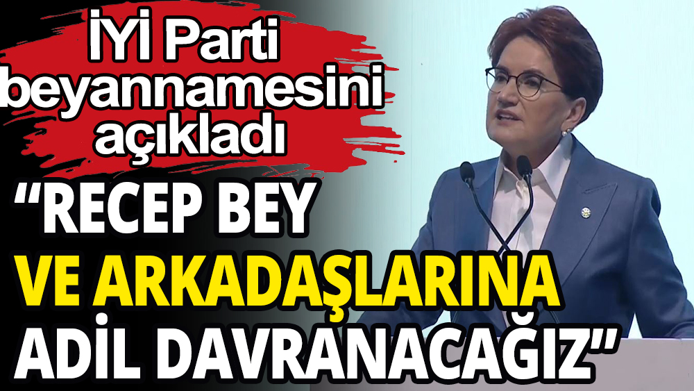 Meral Akşener canlı yayında İyi Parti'nin seçim beyannamesini açıkladı