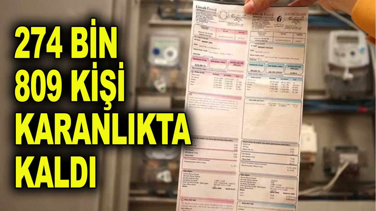 274 bin 809 abonenin elektriği borç yüzünden kesildi