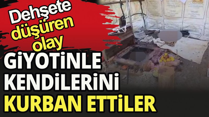 Ev yapımı giyotinle kendilerini kurban ettiler