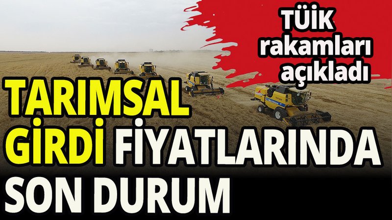 Tarımsal girdi fiyatları yıllık artış yüzde 69,99 oldu