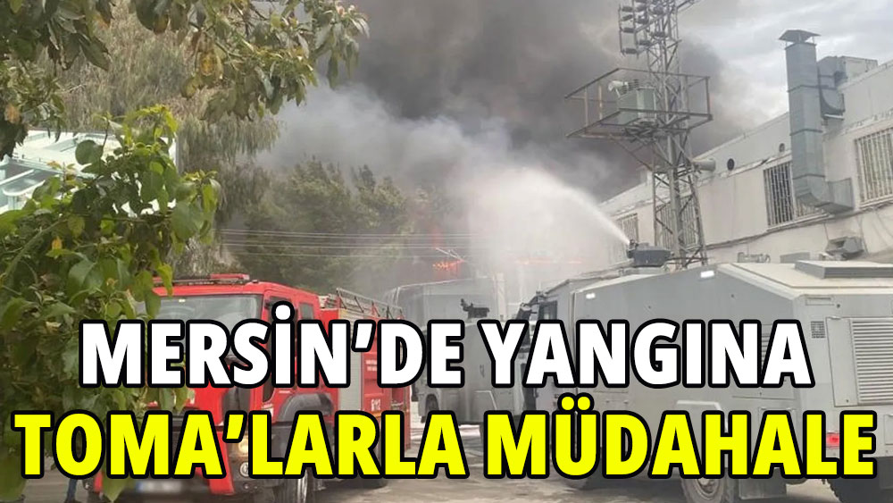 Mersin'de yangına TOMA'larla müdahale