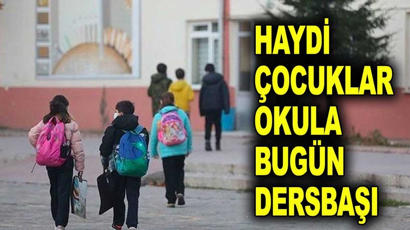 Ara tatil sona erdi, okul zili bugün çalıyor