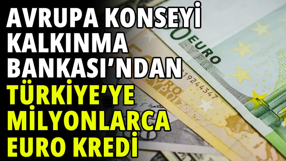 Avrupa Konseyi Kalkınma Bankası'ndan Türkiye'ye milyonlarca euro kredi