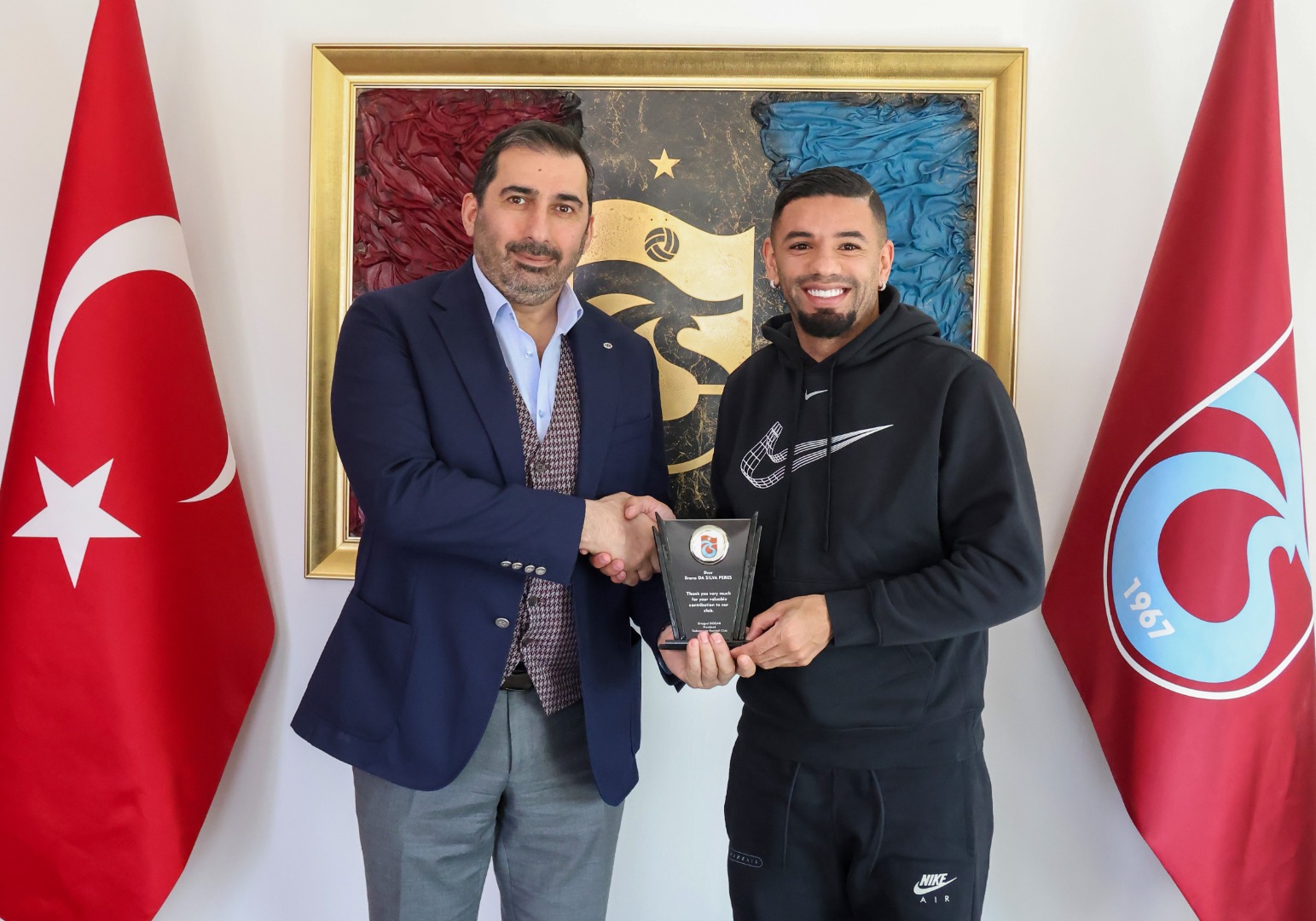 Trabzonspor'dan Peres'e plaket