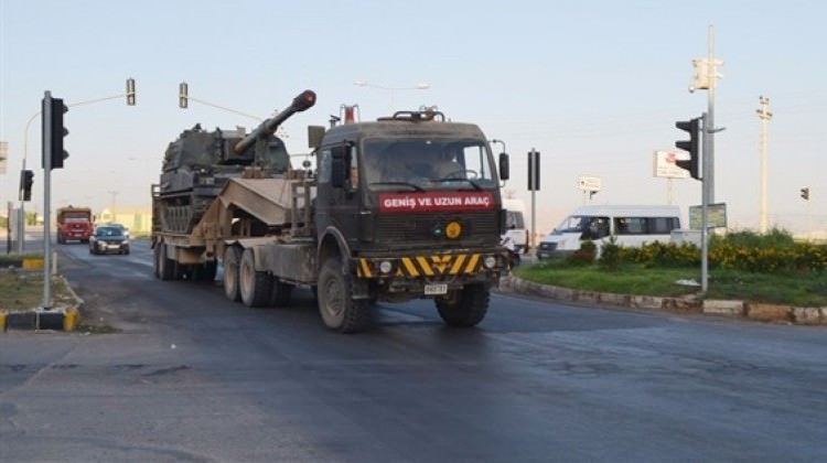 Suriye sınırına askeri sevkiyat