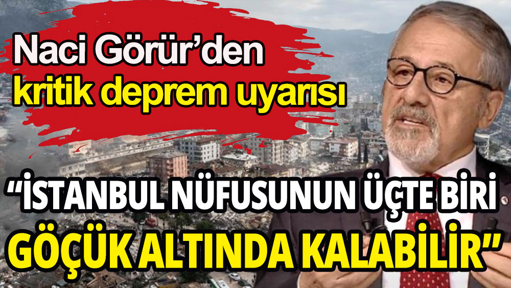 Prof. Dr. Naci Görür'den kritik deprem uyarısı